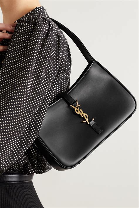 yves saint laurent black leather bag|ysl shoulder bag price.